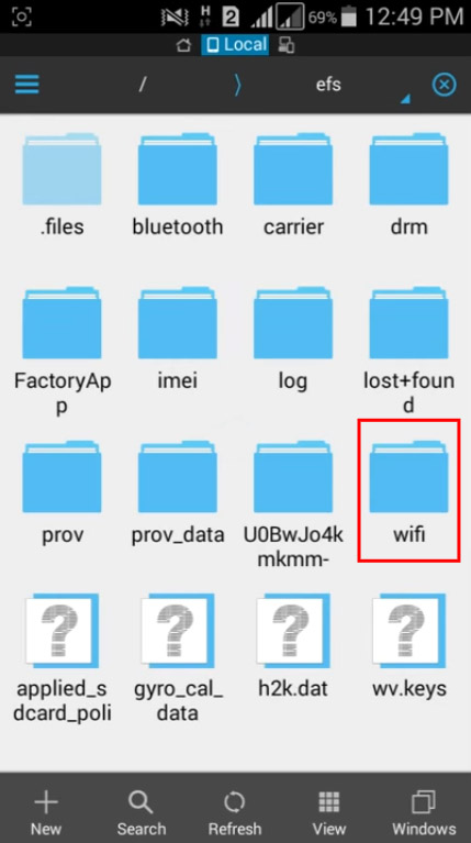 Open 'WiFi' folder