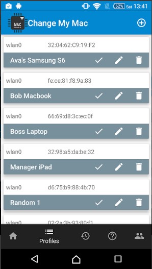 Multiple mac profile