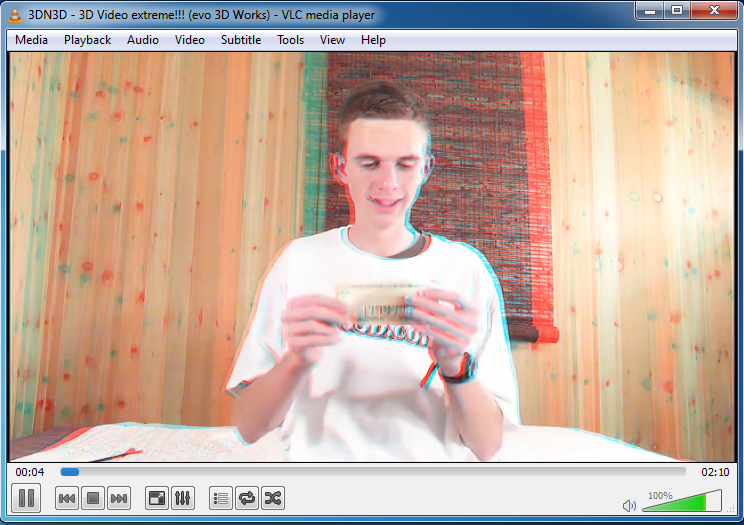 Play any 3D video on the VLC Media player