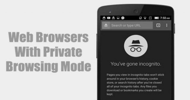 5 Best Android Web Browser With Private Browsing Mode