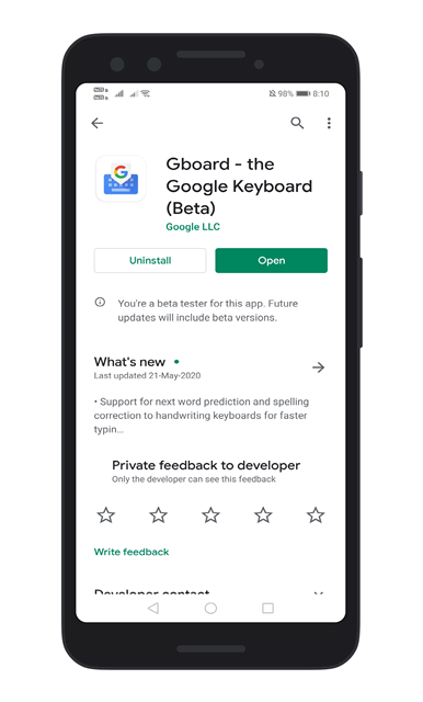 Install/Update Gboard App