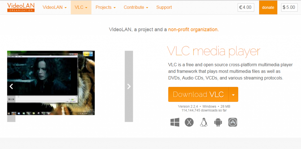Download & install VLC media player
