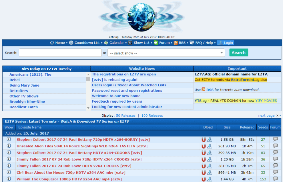 extratorrent tv shows