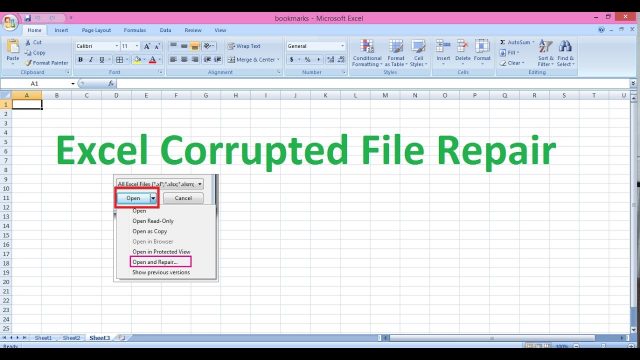 How to Recover Corrupted Excel File 2016