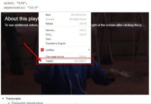 Use Inspect Element in Google Chrome to download JW Player videos