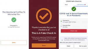 Fake check-in