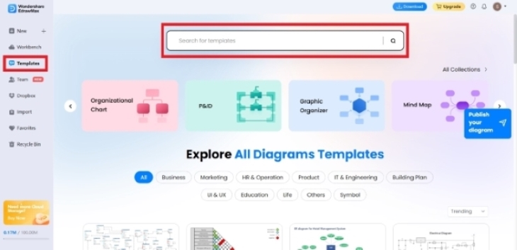 edrawmax online interface